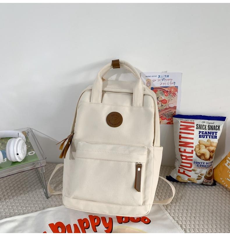 Canvas Rucksack für Frauen High School Teenager Student Retro Rucksack für den Unterricht KTY
