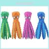 Colorful Octopus Dog Toy With Squeaker And Crinkly Paper