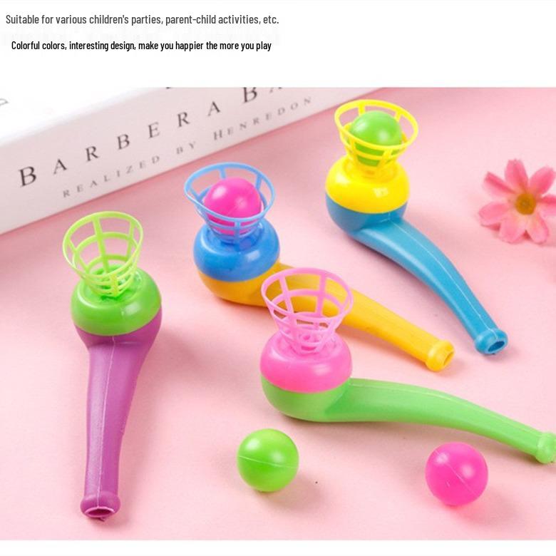 1980s Nostalgic Childhood Toys: Floating Plastic Blow Ball for Kids