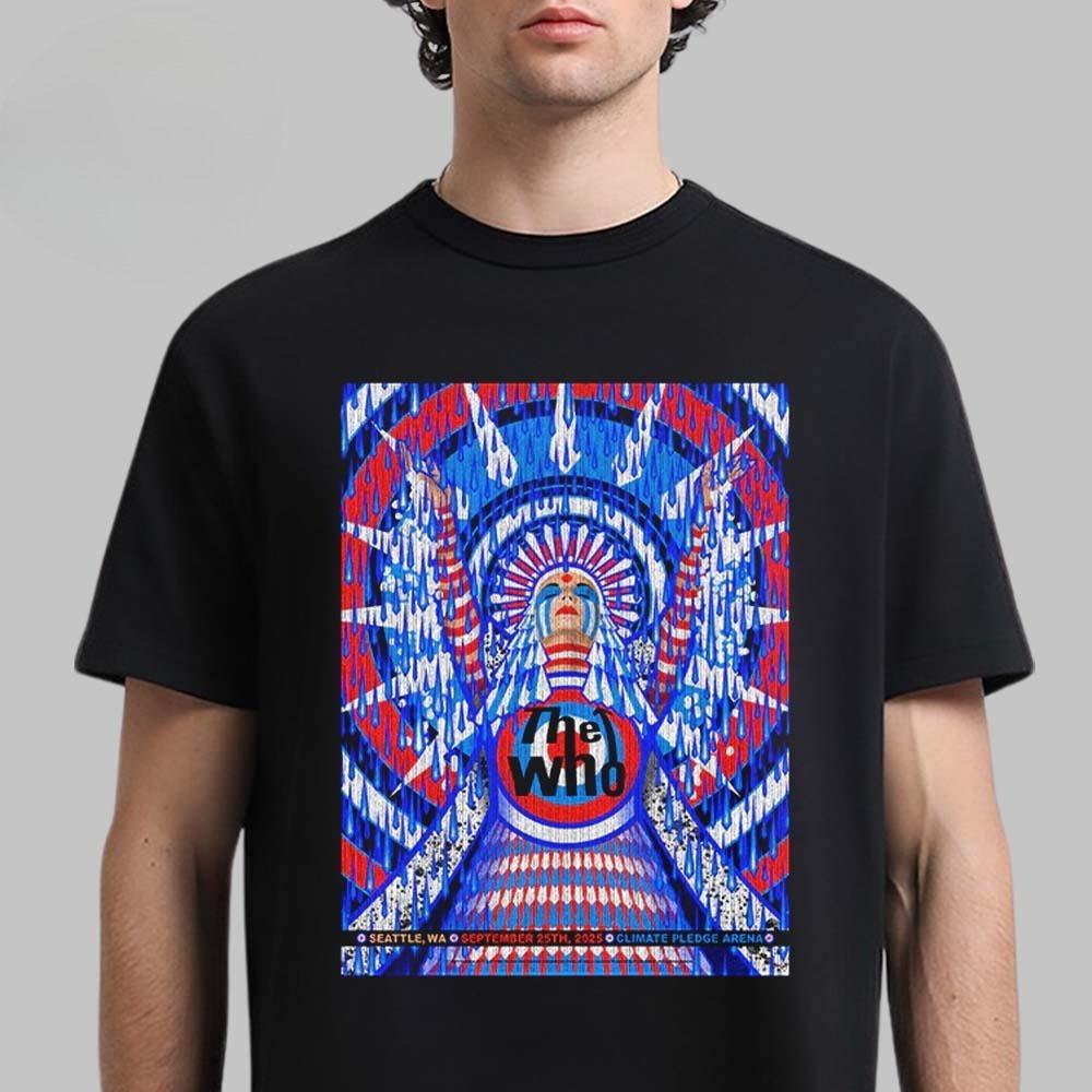 The Who North American Farewell Tour Seattle Washington Event Tee At Climate Pledge Arena on September 25 Unisex T-Shirt M