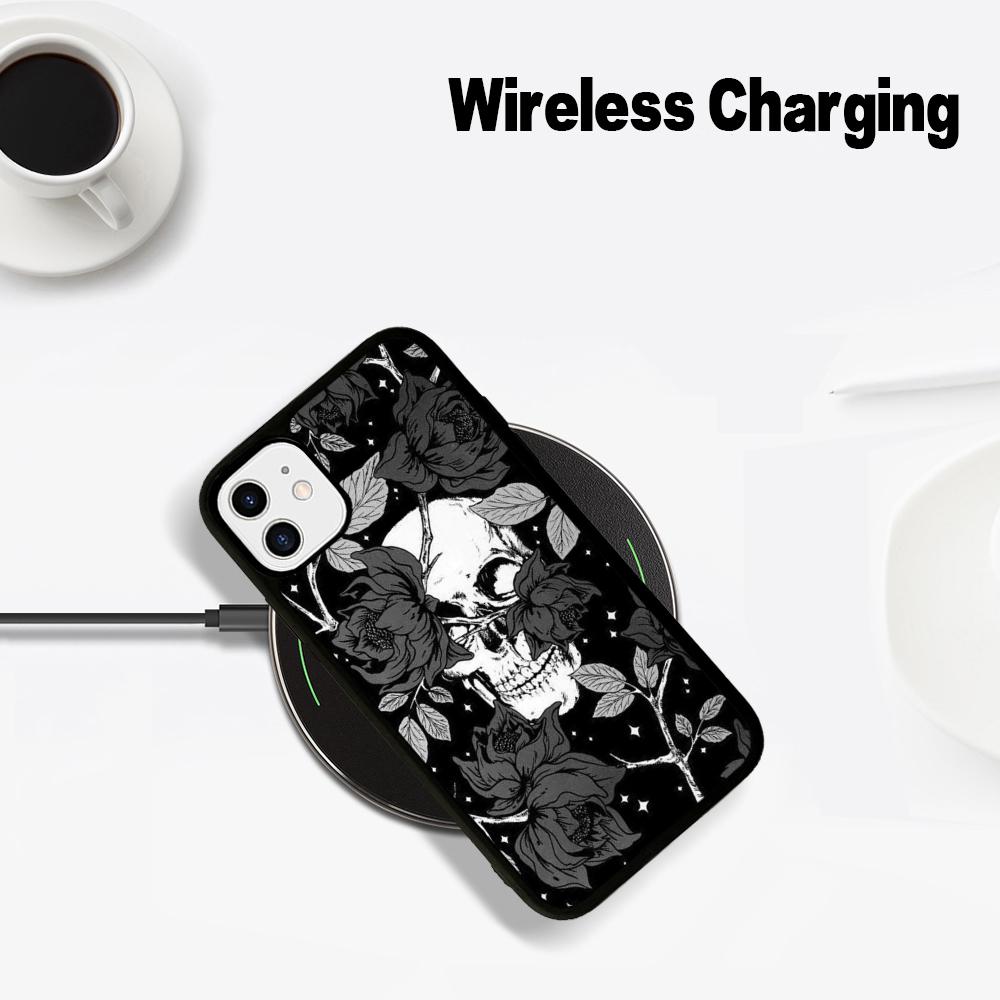 Spooky Skull Patterns Phone Case Magnetic Case For IPhone 16 14 13 12 11 15 Pro Max Plus For Magsafe Wireless Charge Cover