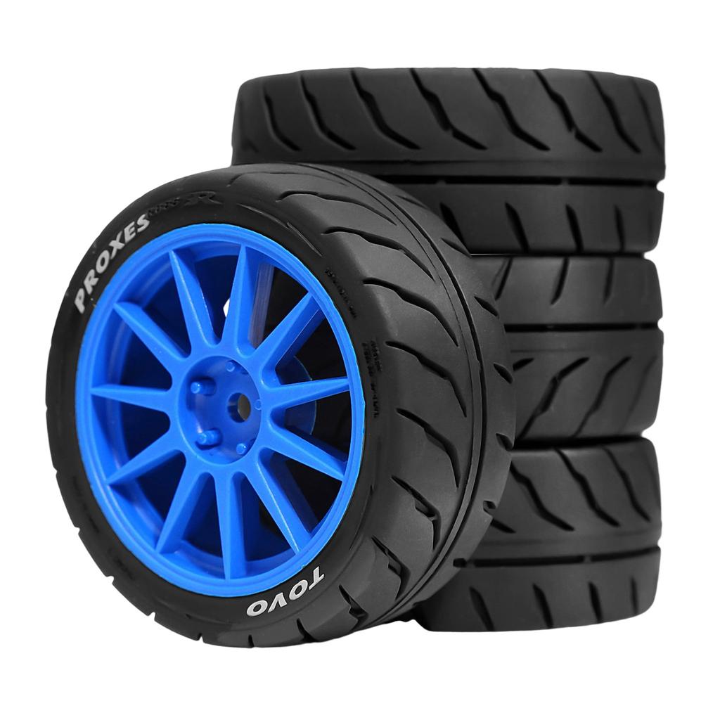 Remote Control Model Rubber Car Supplies Beadlock Wheel Mud Terrain Tires Set Wheel Tires Detachable Fine Car Parts
