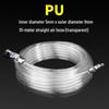 High-Pressure PU Air Hose with Quick Connect - 5*8/10*6.5/12*8, Pneumatic Air Compressor and Pump Compatible