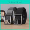 Durable Canvas Belt For Men With Electroplated Zinc Alloy Buckle And Casual Style For Office Use