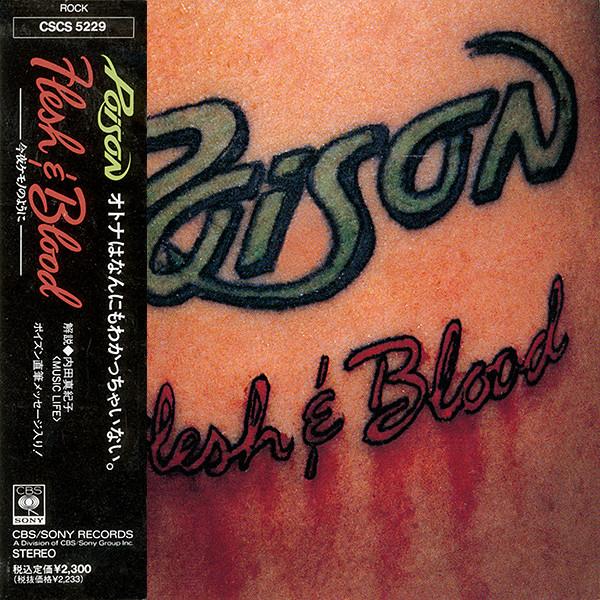 

CD POISON - Flesh & Blood CSCS5229 CBS/Sony 1990 Japan Rock Used