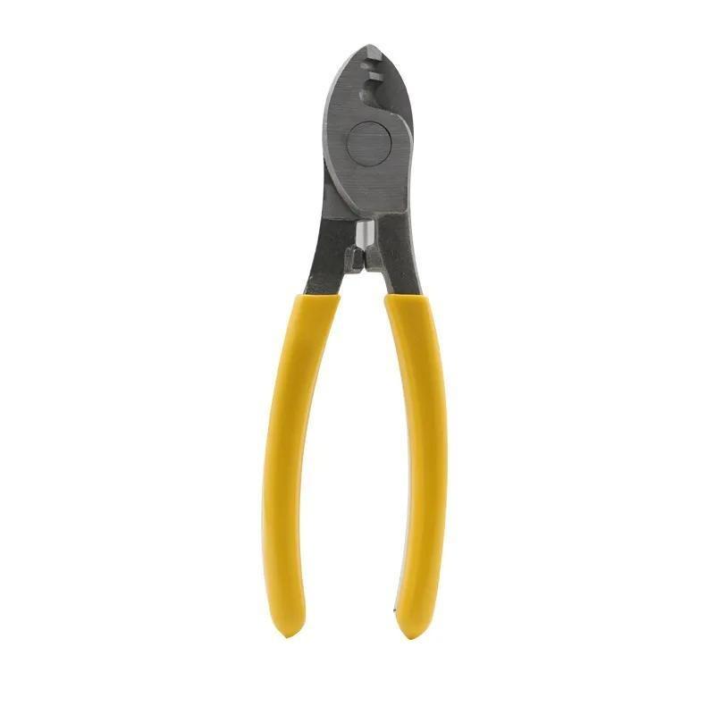 6 Inch Manual Electrician Cable Cutter Tool, Multifunctional Anti Slip Electrician Pliers, Labor-saving Wire Stripping Pliers