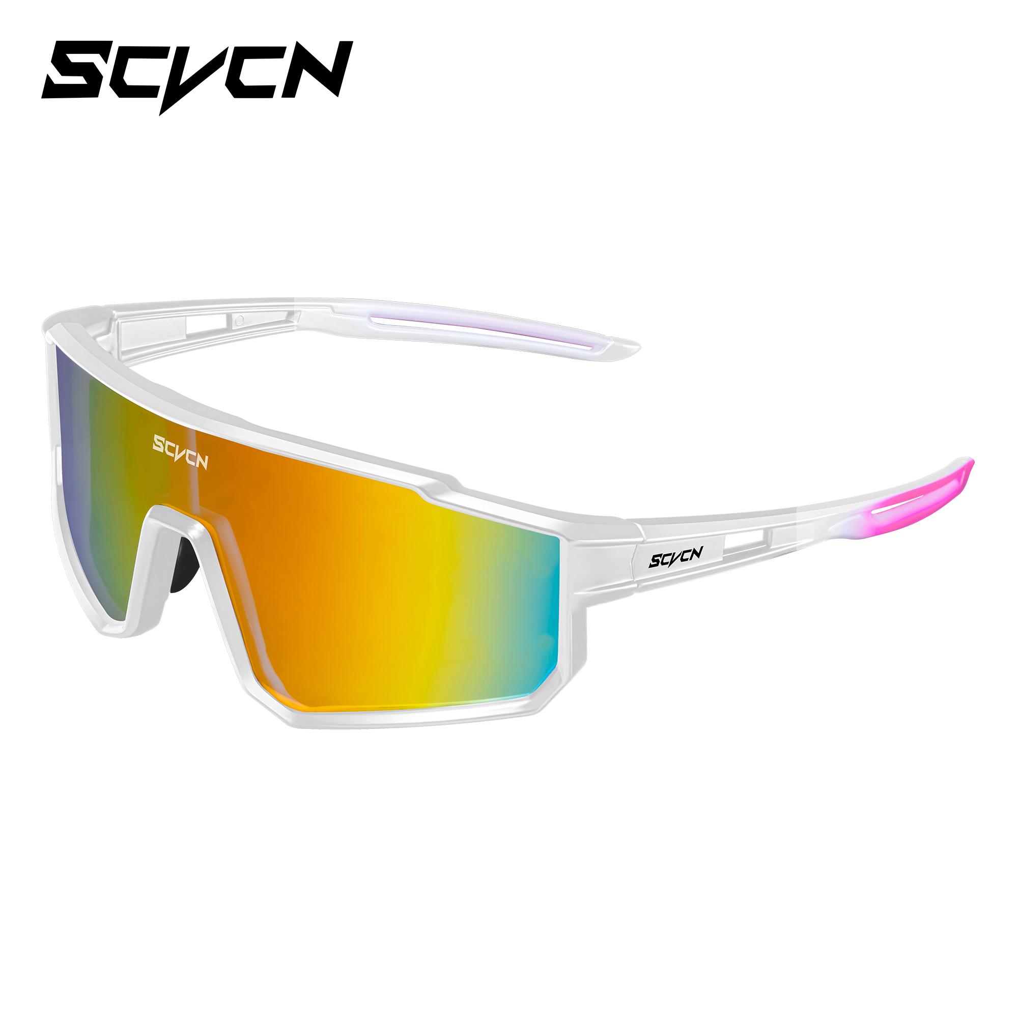 

SCVCN Hiking Eyewear UV400 Cycling Glasses Sunglasses for Men Sports Bike Camping Golf Protection Glasses Women Baseball Fashion