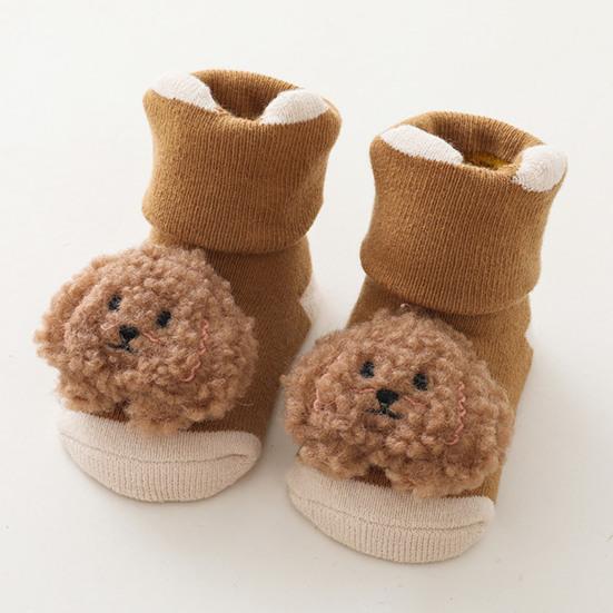 1 Paar elastische, dickere Babysocken aus Baumwolle, schöne, gut gewebte Kleinkindsocken für zu Hause