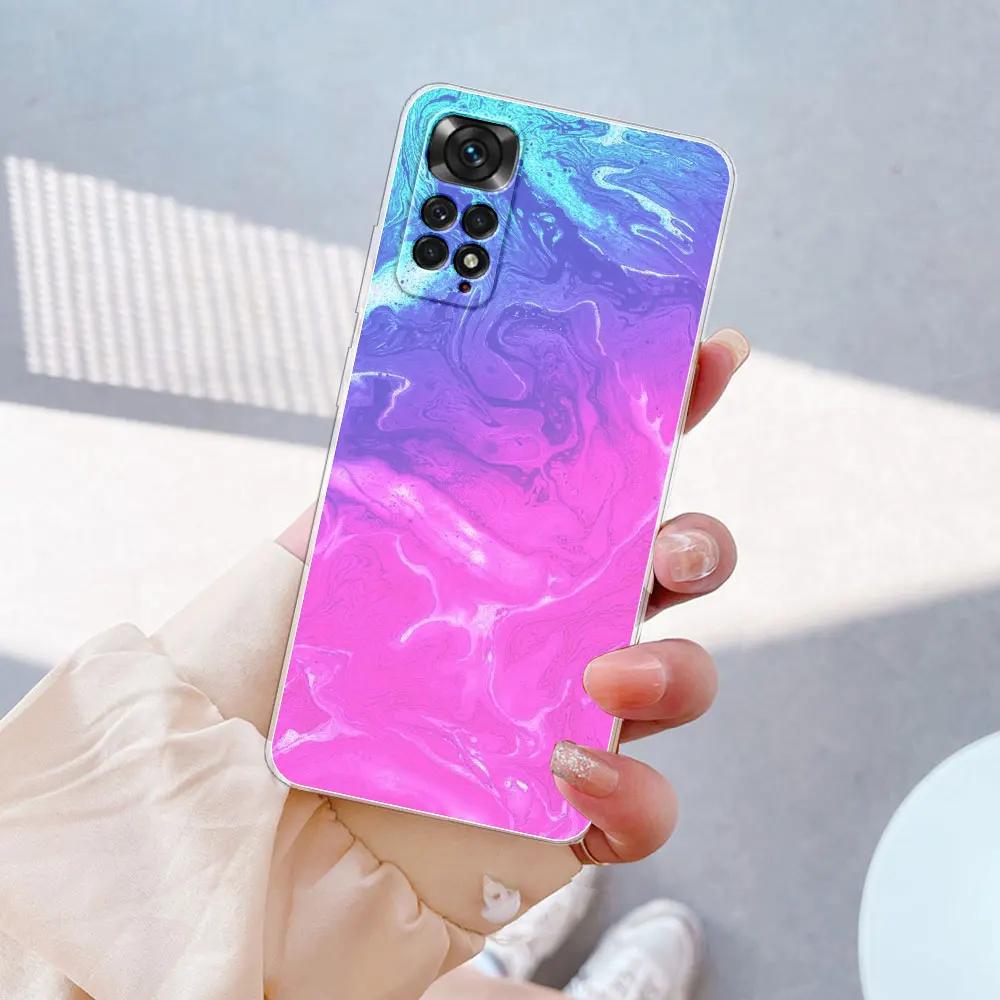 For Redmi Note 11 Case Soft Silicone TPU Phone Cover For Xiaomi Redmi Note 11S Cases Coque Redmi Note 11 Pro 4G 5G Bumper Fundas