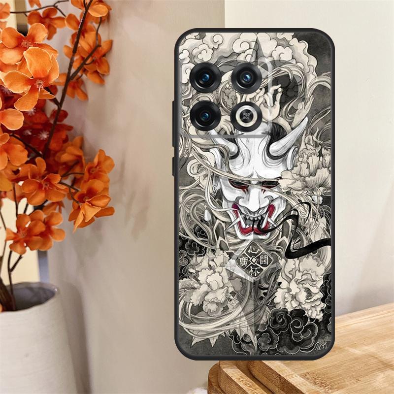 Oni Hannya Demon Mask Funda For OnePlus 13 13R 12 12R 11 10 Pro 8T 10T OnePlus Nord 4 CE 2 3 Lite N30 N20 N10 Case