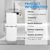 Hand Wash Dispenser 13.5OZ Automatic Wall Dispenser Rechargeable Shower Shampoo Sensor Pump 4-Step Adjustable Wall Mounted For