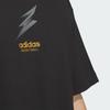 Adidas Alphabet Logo Crew Neck Casual Pullover Short Sleeve T-Shirt Men Tops Black JC6791