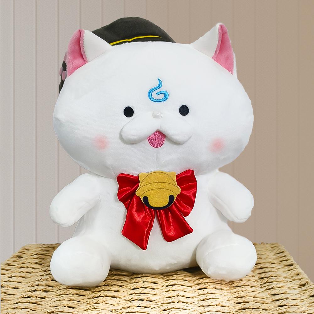 Stuffed Hololive Sakura Miko Mochi 30cm Cat Puppet Playthings designed for Children Adults Animation Cute And Charming Neko White Cats Pillow Cotton