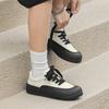 Fashion Men's Casual Sneakers Versatile Color Matching Low-cut Thick-soled Outdoor Casual Shoe Leather Breathable Skateboard Sport Shoes