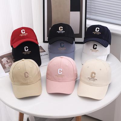 Soft Top Casual Fashion Embroidery Letters Baseball Cap Women Spring Summer Versatile Cap Men Cross-Border