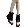 Fashion 2025 Summer Side Zipper Women's Boots Fashion Cowboy Sandal Boots Open-Toe Thick Platform Casual Best Seller Sandal Bootszapatos