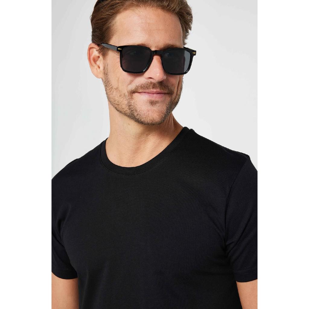 Unisex Slim Fit Slim Fit 100% Cotton Soft Textured White Crew Neck T-shirt