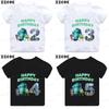 Monsters Inc University Print Cartoon Girls Clothes 1 2 3 4 5 6 7 8 9 Years Birthday Kids T Shirt Baby Boys Children T-Shirt