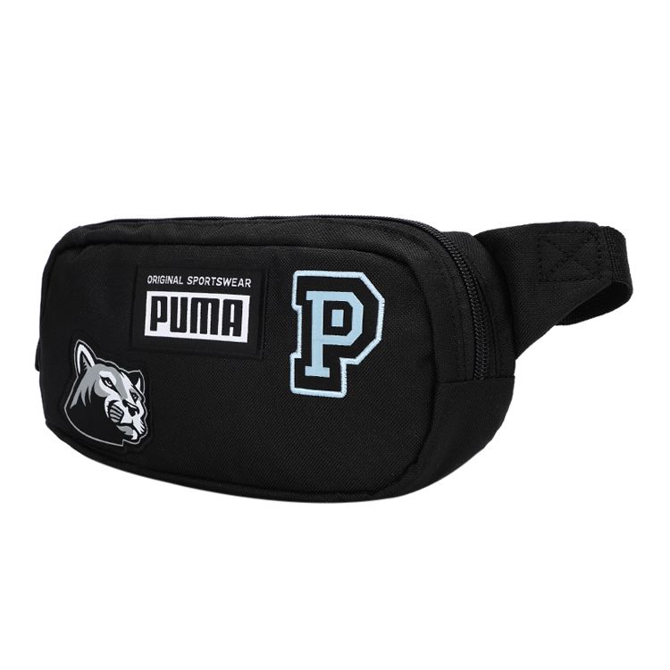 Puma Sports Fabric Crossbody Waist Bag Unisex bags Black 078562-01 Black