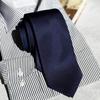 [Milano Alpha] 100% Silk Tie, Plain, Stylish, Navy Blue, d-silk-1