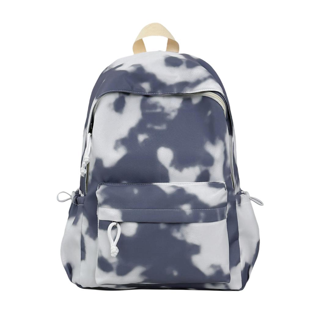 Schoolbag graffiti wind backpack women's 1011 new fashion casual tie-dye travel backpack junior high school college student schoolbag tide