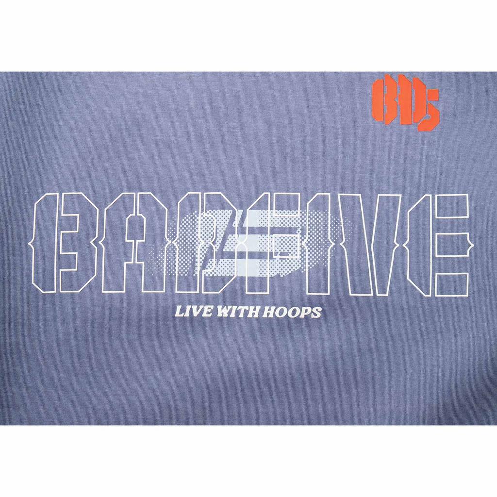 Li-Ning Comfortable Simple Letter Round Neck Loose Shoulder Versatile Sports Sweatshirt Men Sweatshirt Breeze-Blue AWDV323-3