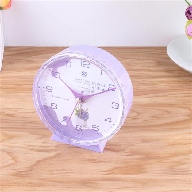Mute Alarm Clock Battery Operated Student Desk Clock for Bedroom Home Decors