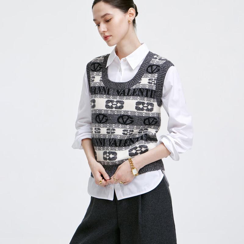 GIOVANNI VALENTINO Women's Pure Wool Sleeveless Vest