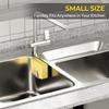 Kitchen Sponges Holder Acrylic Sink Drain Basket Drain Cleaning Brush Hook Wire Ball Rag Brush Sink Organizer Wall Hook