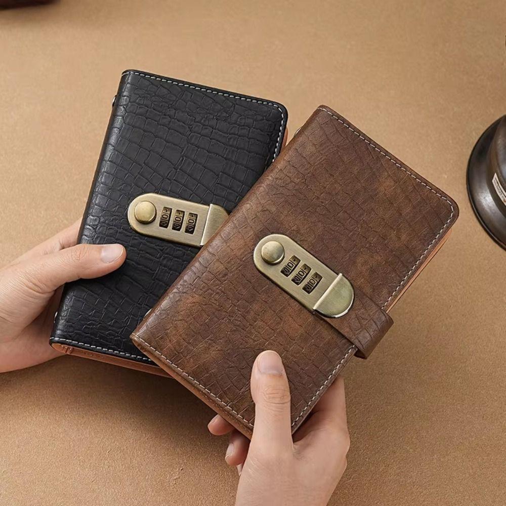 Solid Color Cash Budget Notebook with Password Lock Budget Bill Organizer  Budget Planning