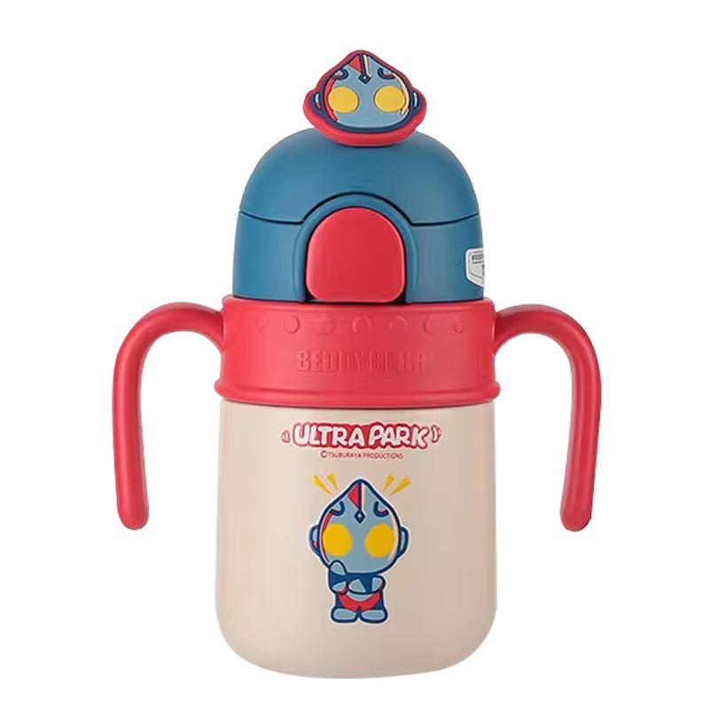 BEDDYBEAR Kids 400ml Insulated Sippy Cup with Handle & Strap
