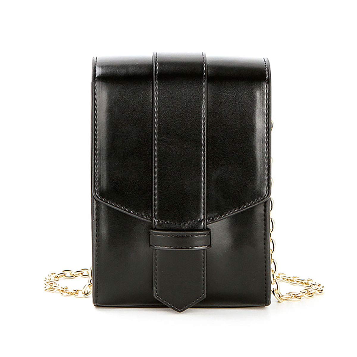 

[TIME100] Женская сумка через плечо, Премиальная искусственная кожа, Простой дизайн, Популярная сумка, Сумка, Сумка через плечо, 3 способа ношения, Двойная ручка (Ремешок из ПУ + Цепочка