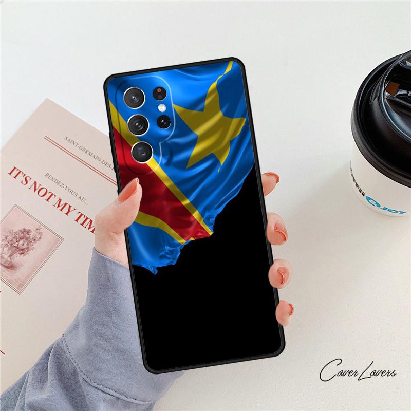 Democratic Republic of Congo Flag phone case For Samsung Galaxy S24 S25 S23 S22 Ultra Note 10 20 Plus S20 S21 FE Cover
