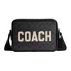 Borsa a Tracolla Charter 24 Logo Chiusura Doppia Zip Tela Rivestita Media da Donna Carbone CP136-A5F
