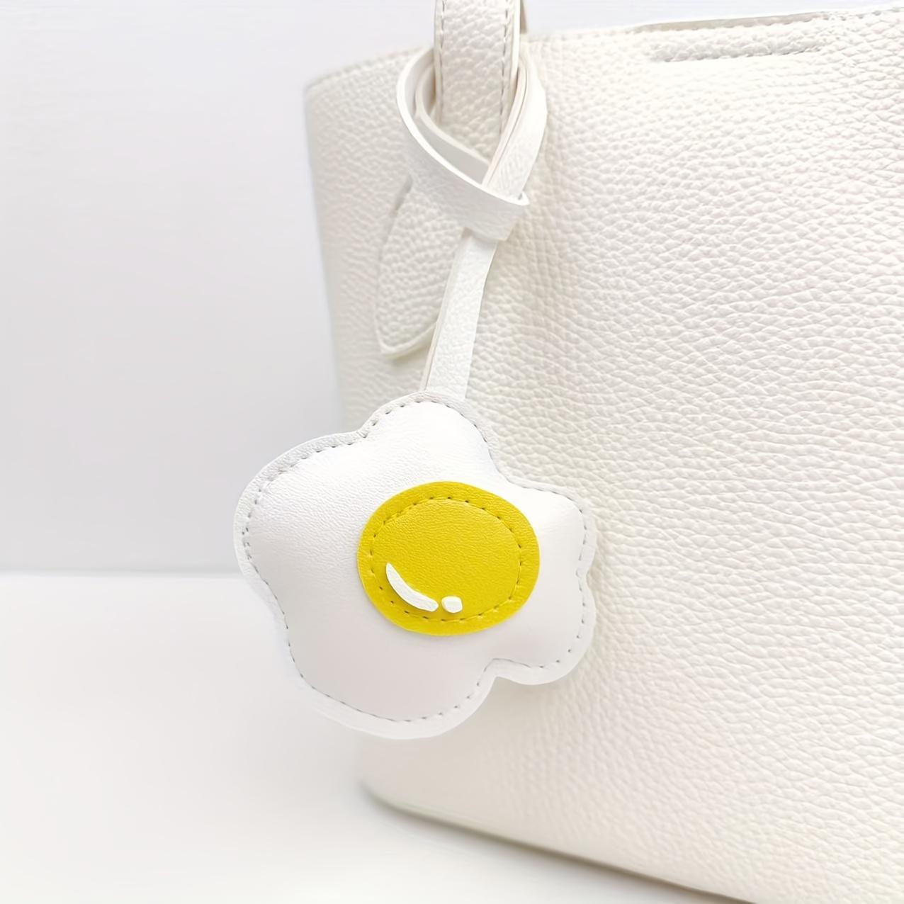 

1pc New Cute Fried Egg Tomato Bag Charm,Creative Exquisite Couple Pendant Accessory,Cute Charm,Fashion Accessory,Creative Design