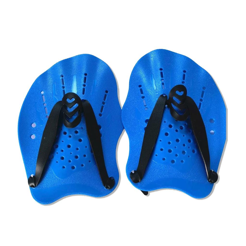 1Pair Silicone Hand Web Protectors - Adjustable Swimming Training Gloves for Adult Men Women, Freestyle Waterproof