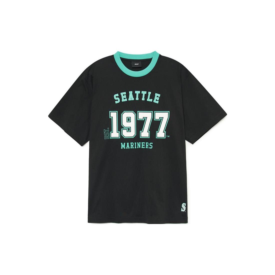 MLB T Shirts Unisex Black Crew Neck Moderate Straight Fit 3ATSV0334-52BKS XXL