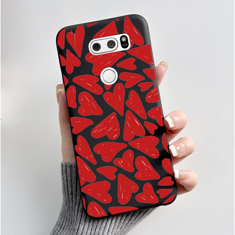 Casing For LG V30 V30+ V30S V30S+ V35 V35+ ThinQ Slim Soft Black Silicon Case Aesthetic Luxury Cute Cool Boys Girls Back Cover