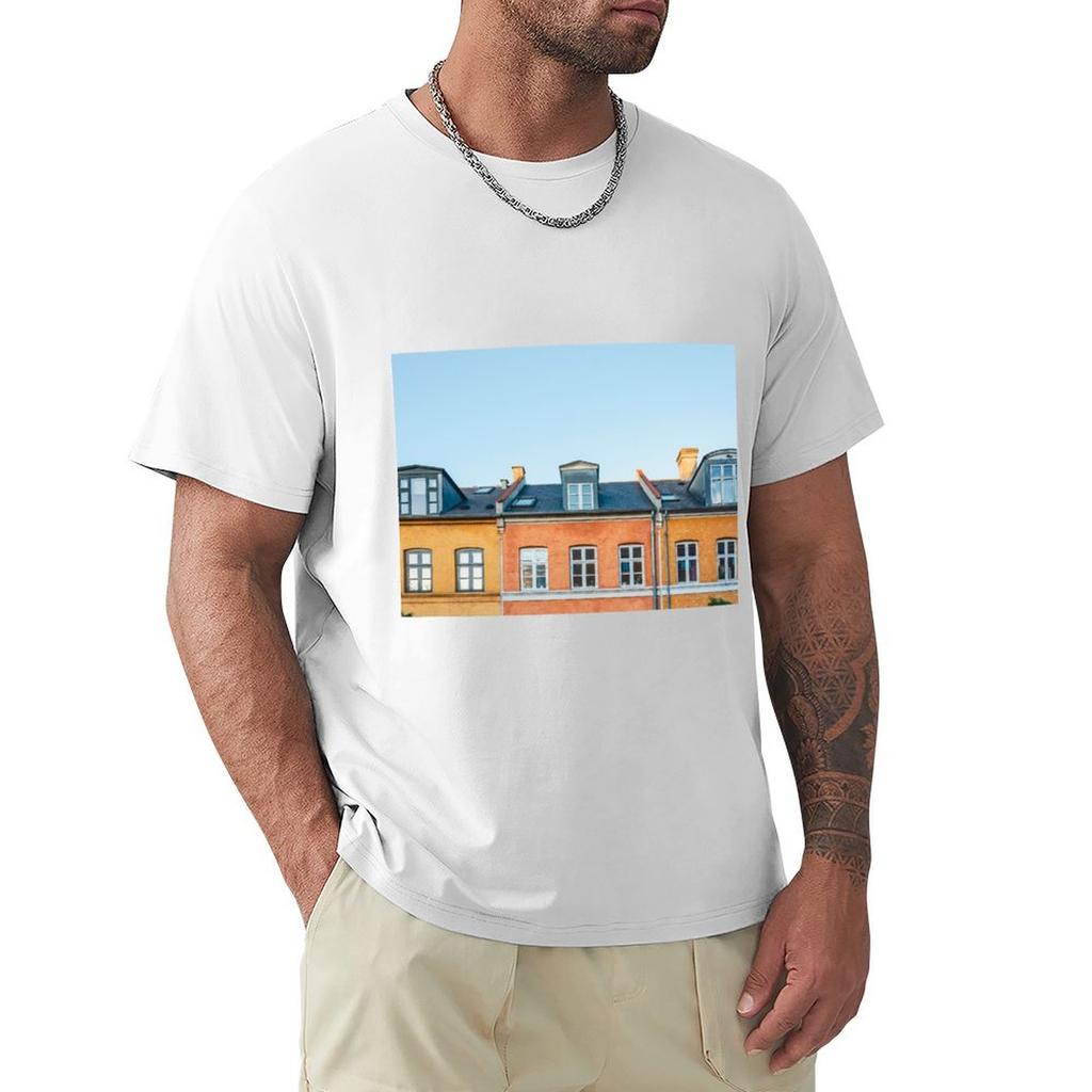 Windows Of Copenhagen 2 Tshirt Casual Basic Short Sleeve Tshirt