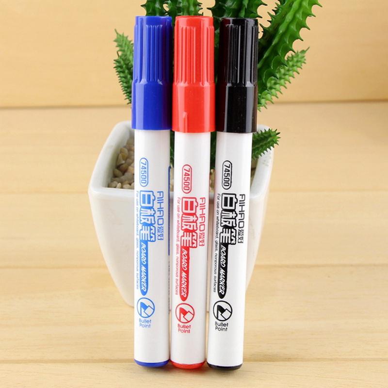 1pcs White Board Marker Pen for Whiteboard Glass Red Blue Black Ink Pens Highlighter Office Meeting School Teaching