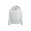Three Stripe Color Block Long Sleeve Hooded Jacket Men Jackets Silver Gray IJ8862