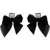 Korean Fabric Bow Tassel Earrings: Niche Design and Trendy E8778
