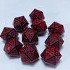 10 pezzi/lotto Dadi Poliedrici 20 Facce Set di Dadi Digitali Vintage D4 D6 D8 D10 D12 D% D20 per TRPG Intrattenimento Festa Gioco da Tavolo Dadi
