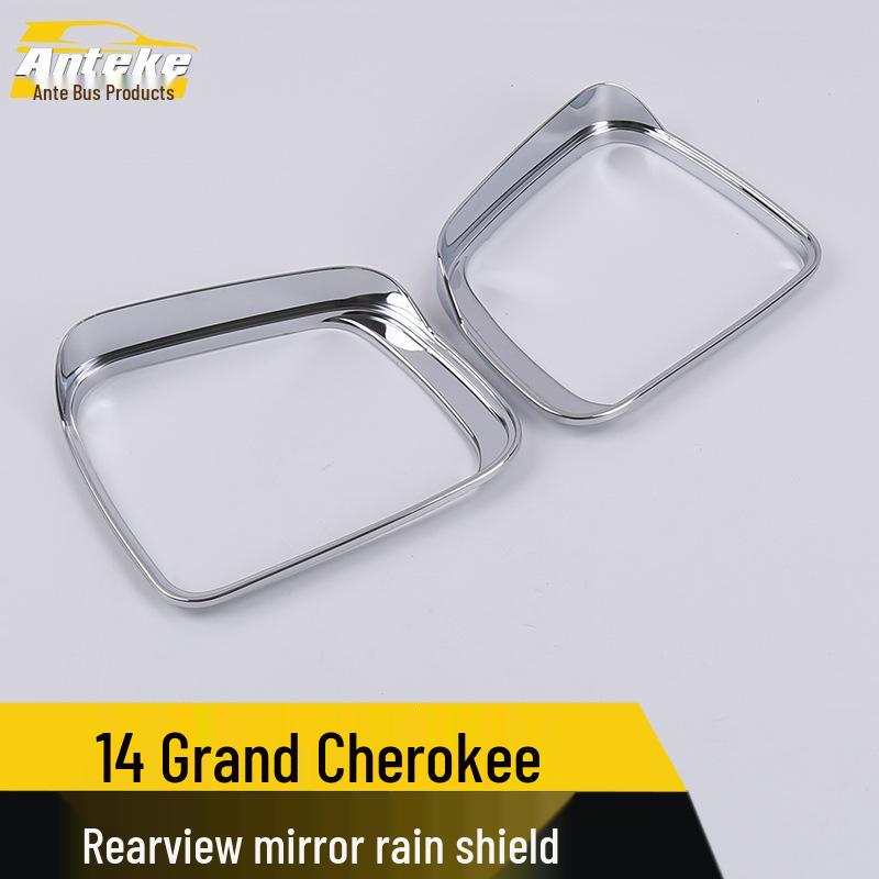 Passend für 14 Grand Cherokee Modelle: Rückspiegel Regenschutz & Reflektor Leuchtring.
