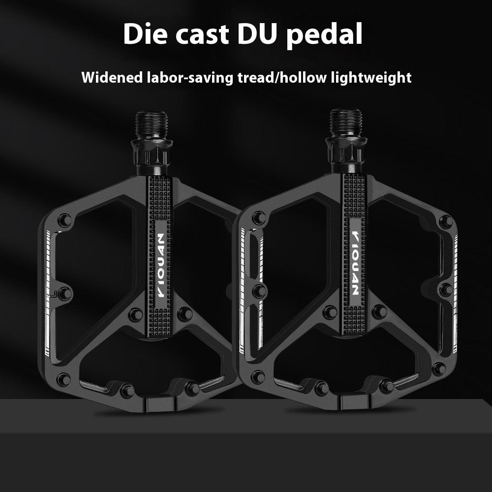 Alloy Mountain RoadBike Pedals Double DU Bearing Anti-slip Widened Nail Foot Pedal MTB Universal Cycling Replacement Accessories