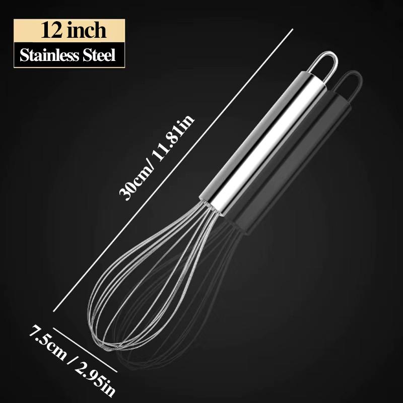 Manuelles Eiweißschlagen aus Edelstahl Handmixer zum Backen Sahne Eier Teig Haushalts Küchenwerkzeug