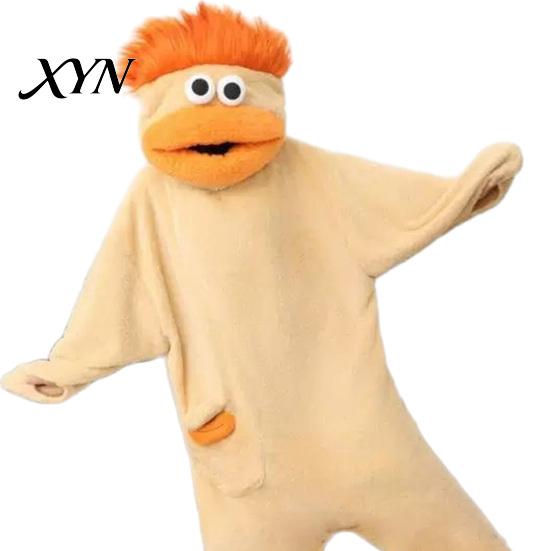 Warm Plush Onesie Funny Wearable Big Mouth Pajamas for Kids, Adults, Soft Kids Sleepwear Fleece Cozy Home Loungewear, Hooded One-Piece Jumpsuit Dress