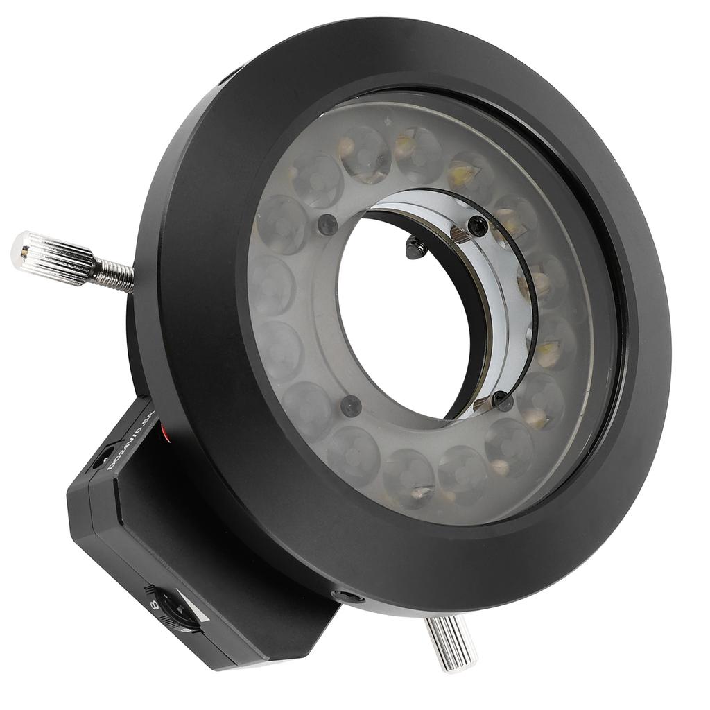 KP P100A Mikroskop 16-LED-Ringlichtquelle mit Polarisator 62mm Helligkeitsregelung