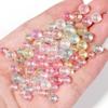 100-200pcs 6/8/10mm AB Color Imitation Pearl Beads Round Acrylic Beads No Hole Loose Beads For Jewelry Making DIY Accessories