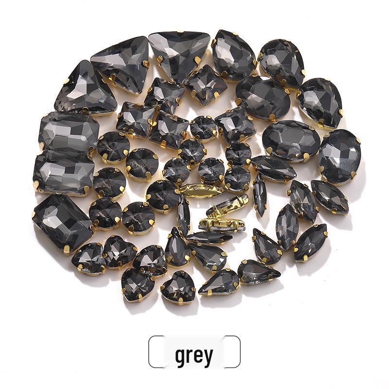 Ručně šité smíšené drápkové křišťálové skleněné kamínky pro svatební šaty a doplňky k náramkům